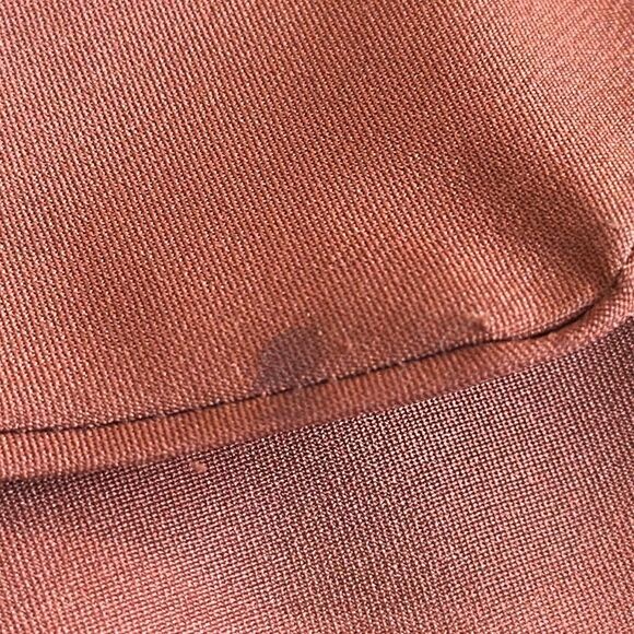 Vintage Burnt Orange/ Rust Double Layer Polyester Long Scarf - Picture 6 of 6